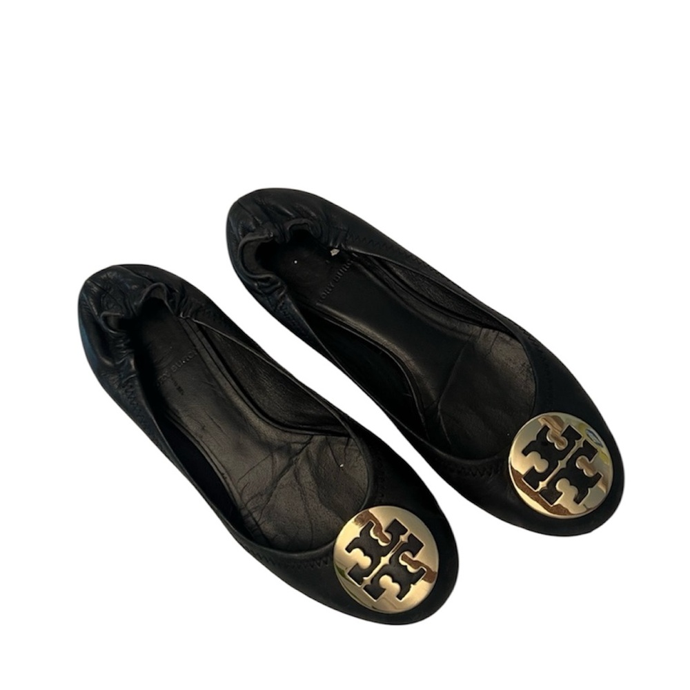 Tory Burch Black Reva Ballet Flats